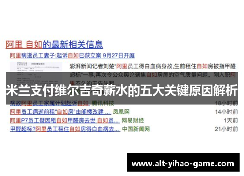 米兰支付维尔吉奇薪水的五大关键原因解析